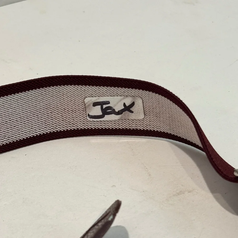 Adidas Baseball Softball Belt Kids Maroon Burgundy Adjustable Elastic Athletic